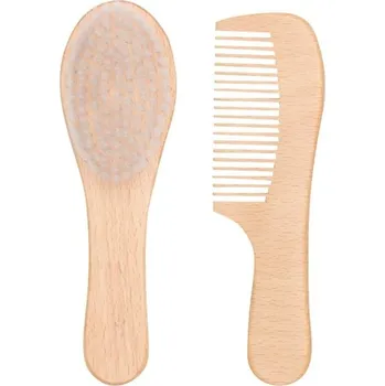 hřeben Bébé-jou Hřeben a kartáč s dřevěnou rukojetí