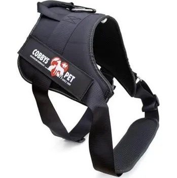 Postroj pro psa COBBYS PET Postroj K9 XXL 90 - 125 cm, černý