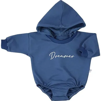 Kojenecké oblečení Kojenecké teplákové body baggy s kapucí Koala Dreamer modrá 80 (9-12m)