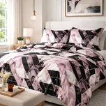 SATÉNOVÉ POVLEČENÍ SATINLOVE 160X200 CM, 2KS 70X80 CM VZOROVANÉ