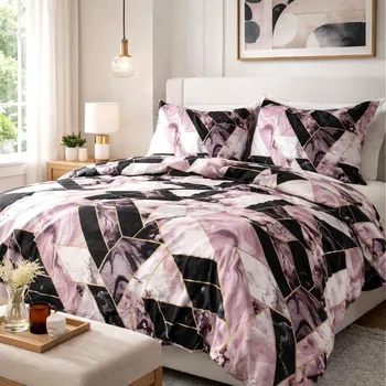 Povlečení SATÉNOVÉ POVLEČENÍ SATINLOVE 160X200 CM, 2KS 70X80 CM VZOROVANÉ