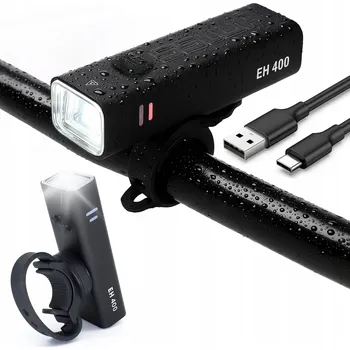 Cyklosvítilna SVĚTLO NA KOLO PŘEDNÍ LED USB SVÍTILNA NA ŘIDÍTKA SILNÉ 2000mAh