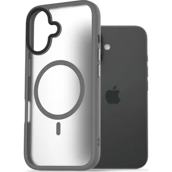 Pouzdro na mobilní telefon AlzaGuard Matte Case Compatible with Magsafe pro iPhone 16 šedý
