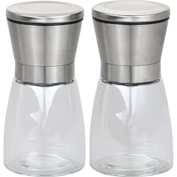 Kuchyňský mlýnek KESPER Mlýnek na koření 2 ks 6,5 × 13,5 cm, nerez/plast