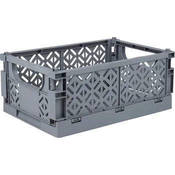 Úložný box DOCHTMANN Přepravka skládací šedá 23,5 × 35 × 14 cm