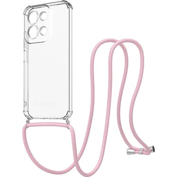 Pouzdro na mobilní telefon AlzaGuard Luxe Lanyard Case pro Xiaomi Redmi 15C růžový