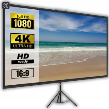 Projekční technika PLÁTNO PRO PROJEKTOR 100 PALCŮ 4K HD STATIV NASTAVENÍ TAŠKA DOMÁCÍ KINO