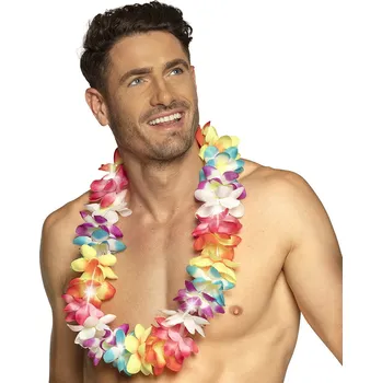 Karnevalový doplněk Boland Havajský svítící věnec s LED světlem