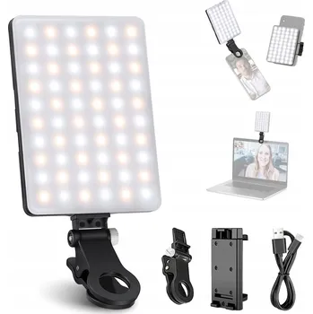 Lampička LAMPIČKA LAMPA NA TELEFON KLIP LED SELFIE NOTEBOOK PANELOVÁ FOTOGRAFIE
