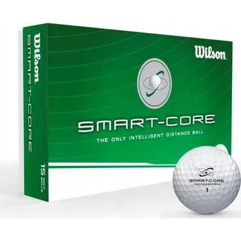 Golfový míček Golfové míčky Wilson SMART CORE PRO DISTANCE, (bílé, 15 ks)