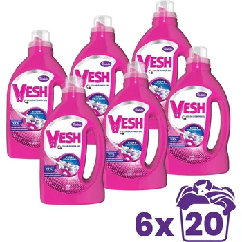 Prací gel VIOlETA VESH Color 6× 1 l (120 praní)