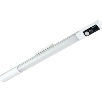 Žárovka Xtech Chytré LED svítidlo L-2901, nabíjecí, pohybový senzor, displej, 44 LED, délka 38 cm, bílé