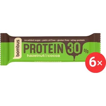 Sport Bombus Protein 30%, 6 x 50g, Hazelnut&Cocoa