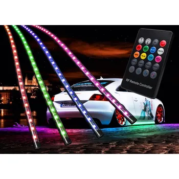 LED páska Flexibilní LED neony Multicolor - sada s inovovaným dálkovým ovládáním