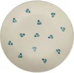 Clay Keramický dezertní talíř Cream Pomněnka o 20 cm, smetanový / modrá