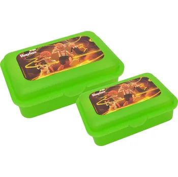 Svačinový box Sada svačinových boxů, 2 dílná, Hurvínek Muzeum zelený