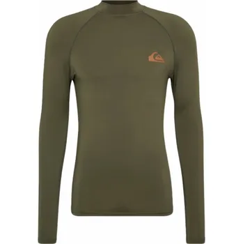 Pánské tričko Quiksilver Pánské lycrové triko UFP50, dlouhý rukáv, khaki 3 XL