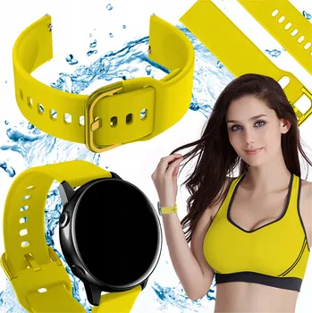 Řemínek na hodinky Řemínek ChronSmarta pro Garmin 22mm, žlutý