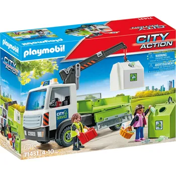 Stavebnice Playmobil Playmobil 71431 Vůz na přepravu skla s kontejnerem