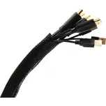 AlzaPower Velcrostrap+ Cable Tube 2m černá