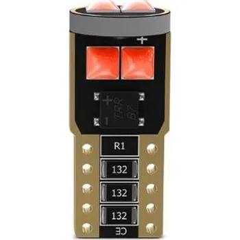 Povinná bezpečnostní výbava Rabel LED autožárovka T10 W5W 6smd 3030 canbus červená