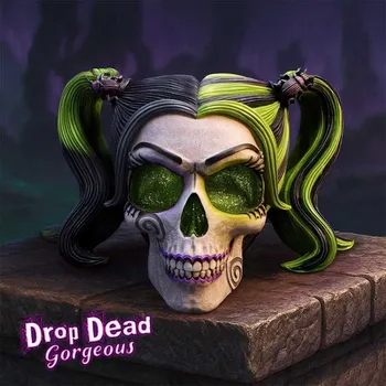 dekorace (lebka) Drop Dead Gorgeous - Beetles and Bugs