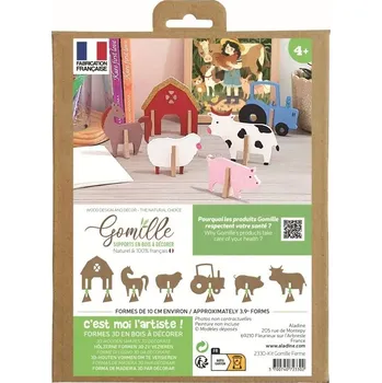 Figurka Gomille Dřevěná hrací sada figurek k dotvoření Farma