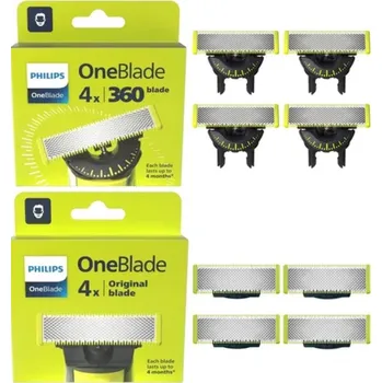 Domácí spotřebič Philips OneBlade QP440/50 360 4 ks + Philips OneBlade QP240/50 4 ks
