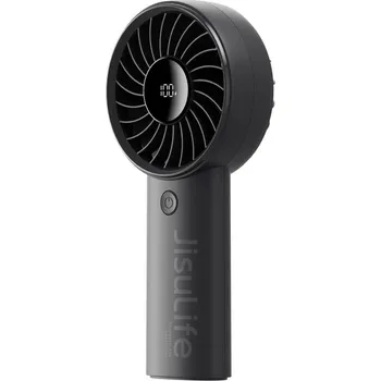 Domácí ventilátor Jisulife Life4 USB-C ruční ventilátor 5000 mAh, černý