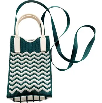 Kabelka ANNAM Mini kabelka/taška zelená vlny 25 × 11 cm