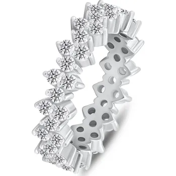 Prsten Brilio Silver Stříbrný prsten se třpytivými zirkony RI137W 48 mm (Ag925/1000, 4,2 g)