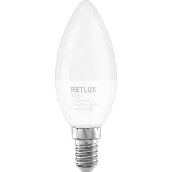Žárovka RETLUX RLL 626 C37 E14 candle 6W WW D