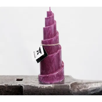 Solná lampa Fialová Spirála - Bez svícnu