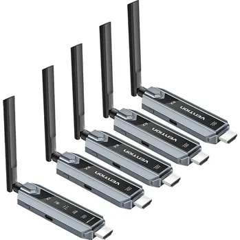 Vention Wireless HDMI Transmitter and Receiver (1*4) Kit Gray