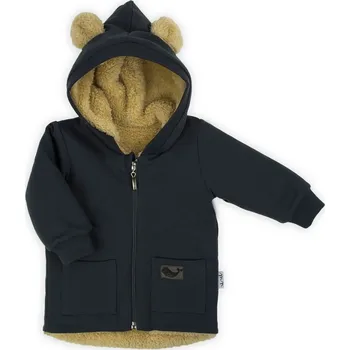 Kojenecké oblečení Podzimní zateplená tepláková kojenecká bundička Nicol Miki 86 (12-18m)