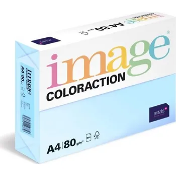 Kancelář Antalis Barevný papír Lagoon / pastelově světle modrý A4 / 80 g / 500 ks