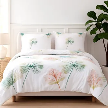 Povlečení SATÉNOVÉ POVLEČENÍ SATINLOVE 200X220 CM, 2KS 70X80 CM LISTY