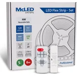 McLED Set LED pásek 6 m s ovladačem, NW, 9,6 W/m
