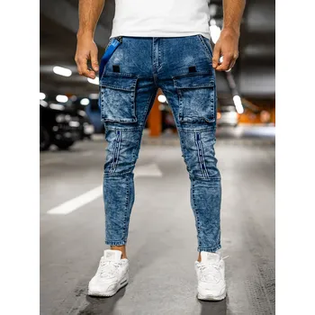 Tmavě modré pánské džínové kapsáče Bolf TF145 - 33/L