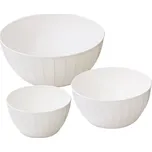 TESCOMA Mísy plastové DELÍCIA, sada 3 ks, bílá