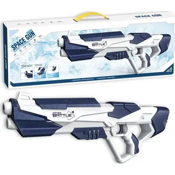 Dětská zbraň BATTLE Vesmírná elektrická vodní pistole Medium, velký zásobník, modrá