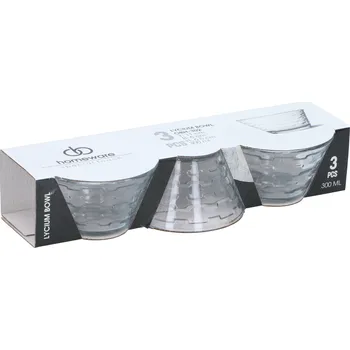 Edco Skleněná miska LYCIUM 300ml 3ks