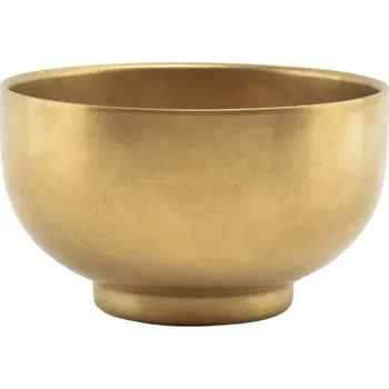 FINE 2 DINE Miska dvoustěnná, kovová, průměr 120 mm, zlatá, 10 ks