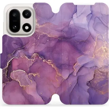 Mobiwear Flip pouzdro pro OnePlus 15 fialový mramor