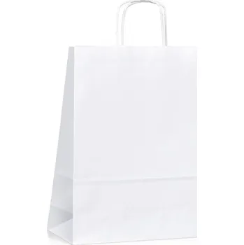 Papírová taška bílá ExtraTWIST 24x11x33 ETBI04