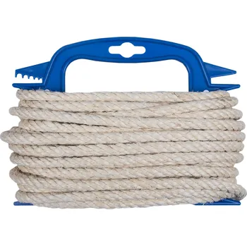 Železářství CONNEX Lano sisalové stáčené 8 mm × 10 m, přírodní barva, navíječ DY2701791