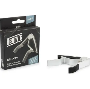 Hudební nástroj Henry's MIGHTY, elektrická a akustická kytara, barva stříbrná