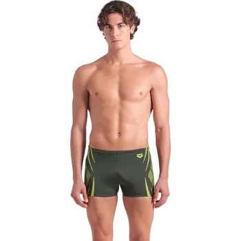 Chlapecké plavky ARENA Pánské plavky arena Performance Poseidonia Swim Short 105 ZELENÁ|ŽLUTÁ
