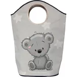 Butter Kings Koš na prádlo a hračky grey teddy 80 l