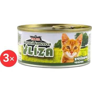 Krmivo pro kočku Sokol Falco LÍZA zvěřinová 3 × 120 g